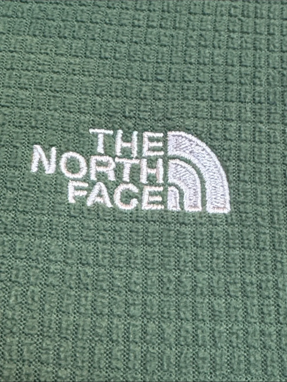 The North Face  1/4 zip men’s Medium pullover forest green textured